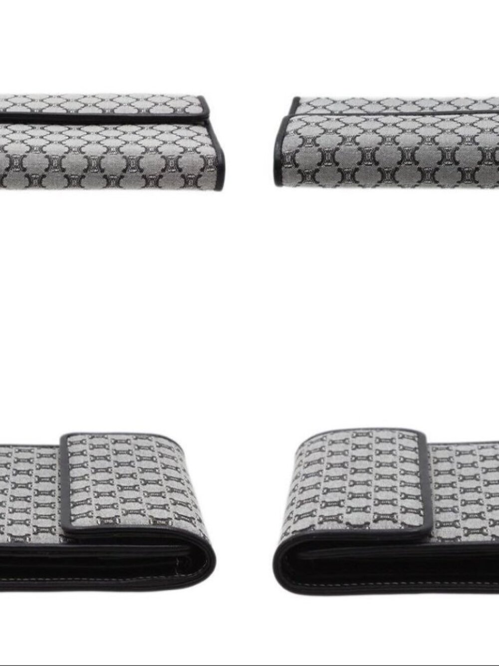 Celine Macadam Pattern Canvas Trifold Wallet - Picture 5 of 10